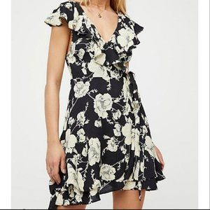 Free People French Quarter Wrap Mini Dress XS